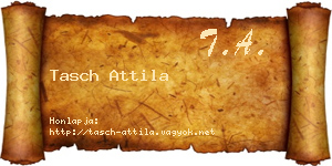 Tasch Attila névjegykártya
